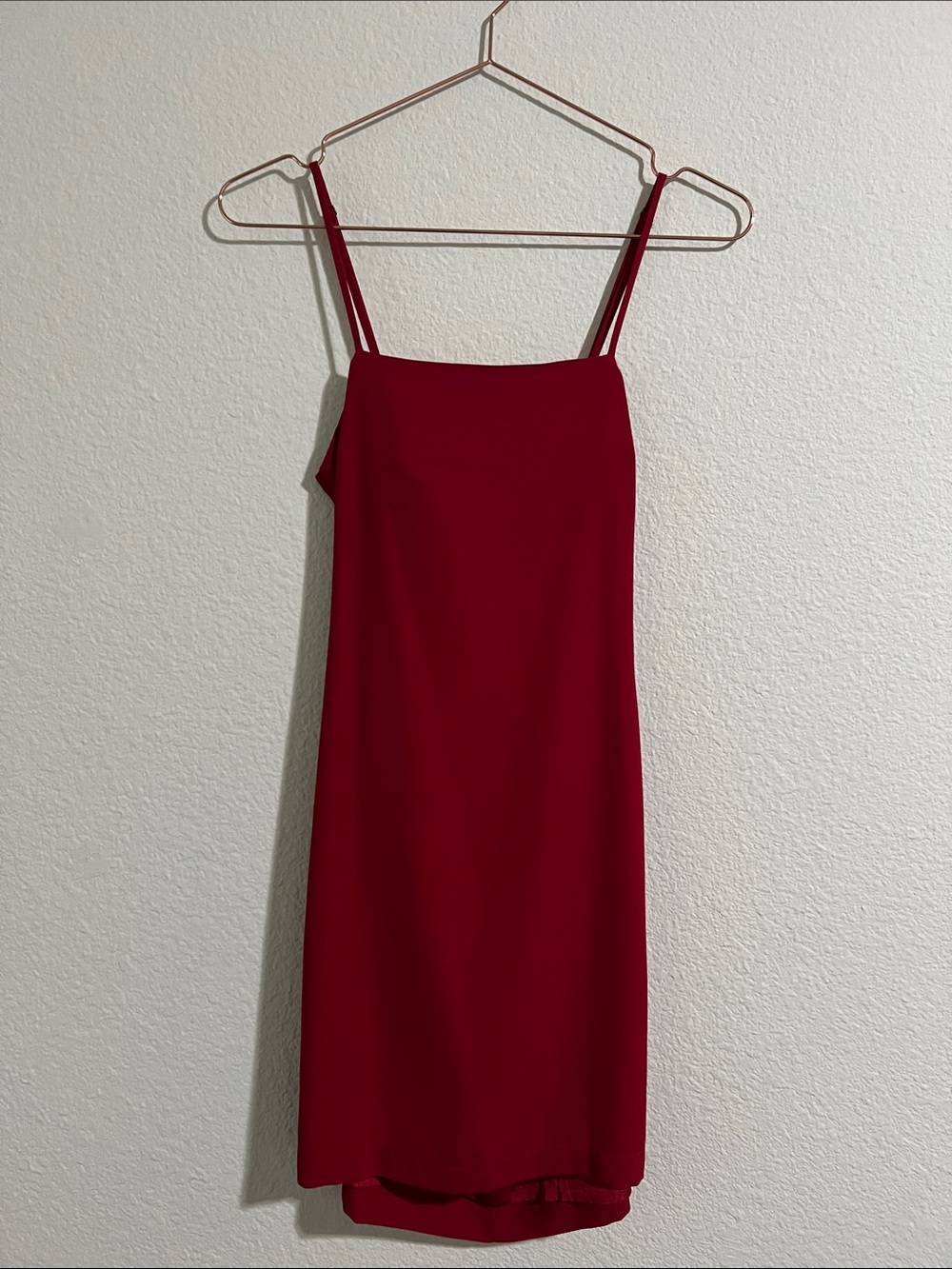 Lulu's Cherry Red Mini Slip Dress